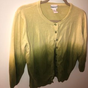 Tie-dye ombré cardigan